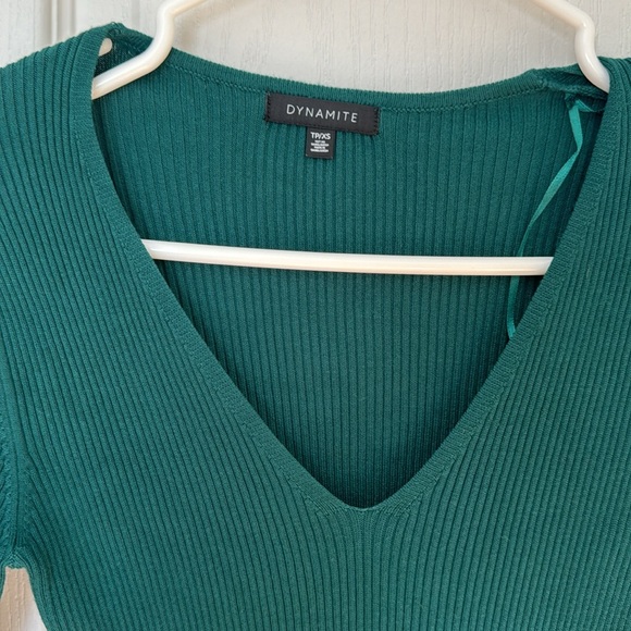 Green dynamite sweater dress maxi size XS - Picture 2 of 2